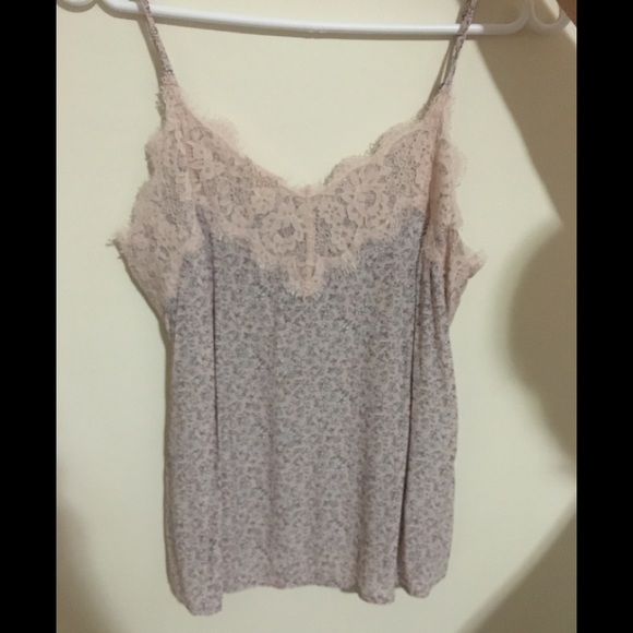 Abercrombie & Fitch Lace-trim Cami stop - Picture 1 of 5